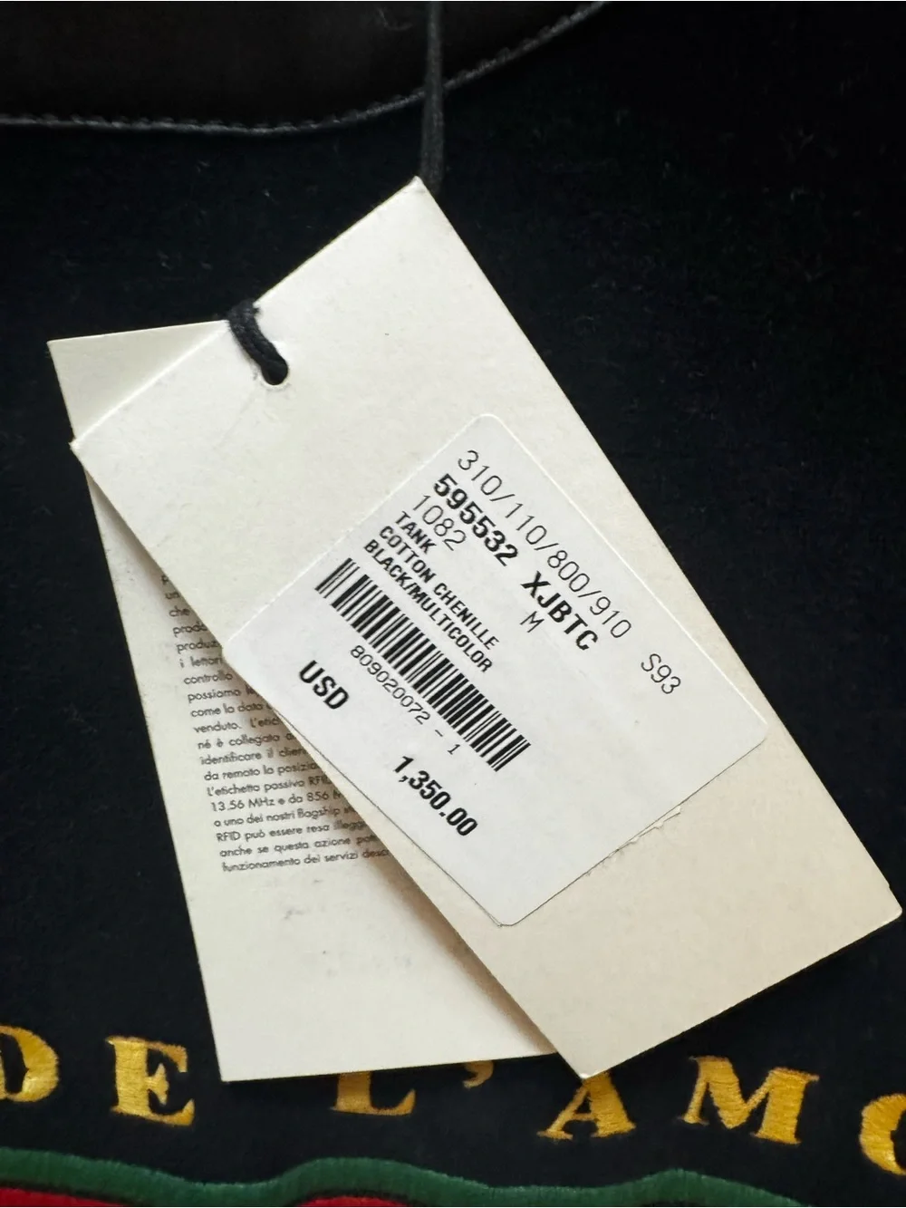 Gucci black sleeveless